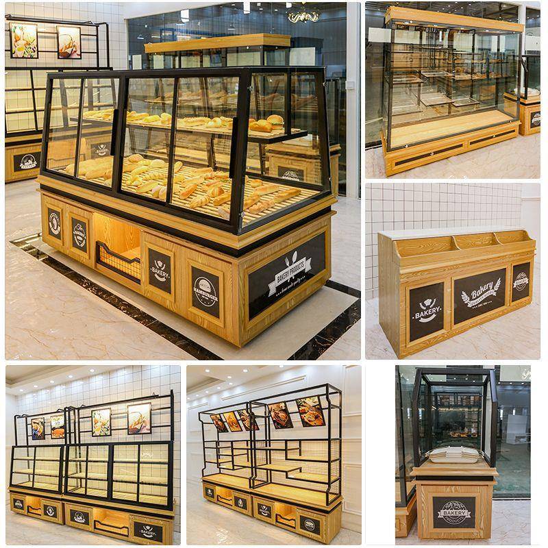 铁艺面包717柜展示柜蛋糕模型面柜包货架蛋中岛柜糕玻璃展示柜边