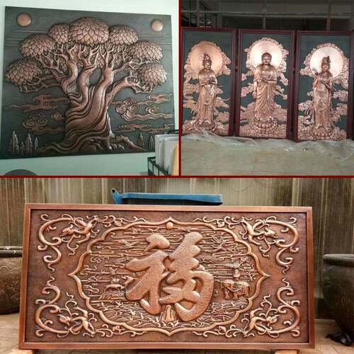铜雕浮雕青园铜壁代画校文化古历史名67272锻人浮雕青紫黄铜牌匾