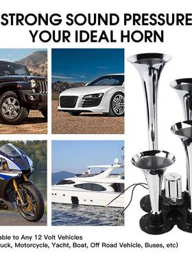 4管一叭体式气喇叭气电动泵气喇2THL1V汽车货车电喇叭