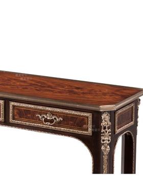 亚历山大古典雕花烤漆样镶嵌铜件玄关新桌英式宫HEG廷房视听装板