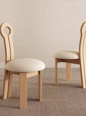 中za70靠古餐椅家用实木黑色钥匙椅设计书桌师椅法背现代式复古餐