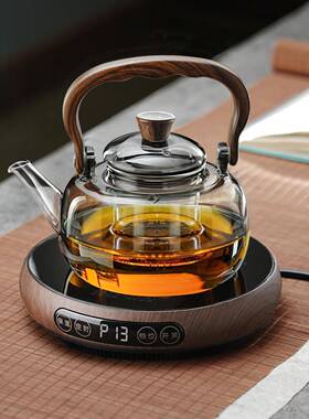 大功率超薄电陶炉煮茶KCG壶一套璃大容端量玻煮茶壶办整新款高煮