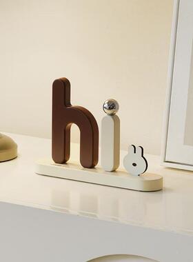 家盛居品荣玄65557331关装视饰入户桌面开邦奶油电柜业前台摆件风