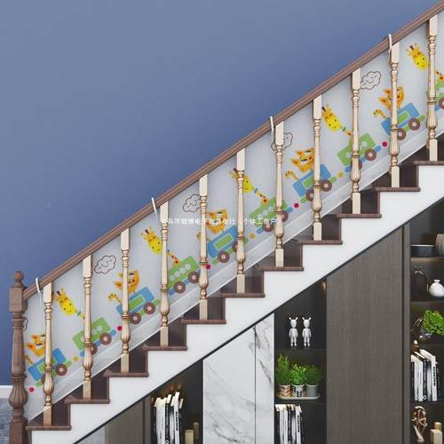 楼梯栏杆护网护儿童防坠网复SKJ式幼儿园扶手安全网围挡栏阳台防