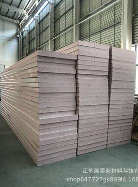 彩钢不老泡真金UIU芯板防火保温夹隔热红色真金沫泡夹芯板