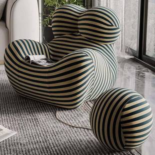 妈妈的怀抱沙发椅现厅代客计设师休闲椅子定型412棉卧室人舒适懒