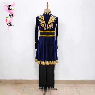 正品新疆维吾尔舞蹈族服心习弦同款演艺出服男款民族服饰练练功考