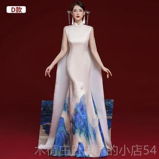 正品 模特走旗袍205新演奏2出高秀端大气古筝演艺考声乐表演主持礼