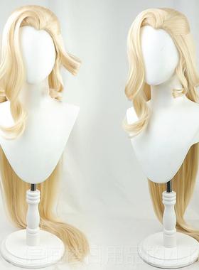 高档原神执行女士 发cos假美人尖配两个官分体搭发包金黄色