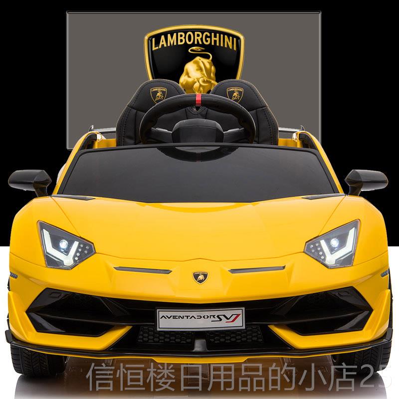 高档博基尼兰童动车四轮超大带遥控宝宝电动汽儿车小孩玩具车可电