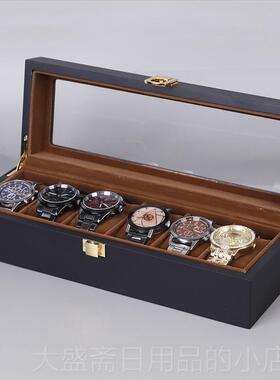 高档檀韵展致远油漆6101242位手表盒新品手表配饰收烤纳示盒木盒