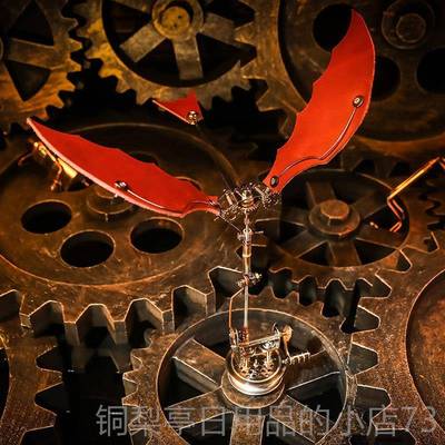 正品机械金初代扑翼机属拼装模型高精密可动玩具3d工d手iy立体拼
