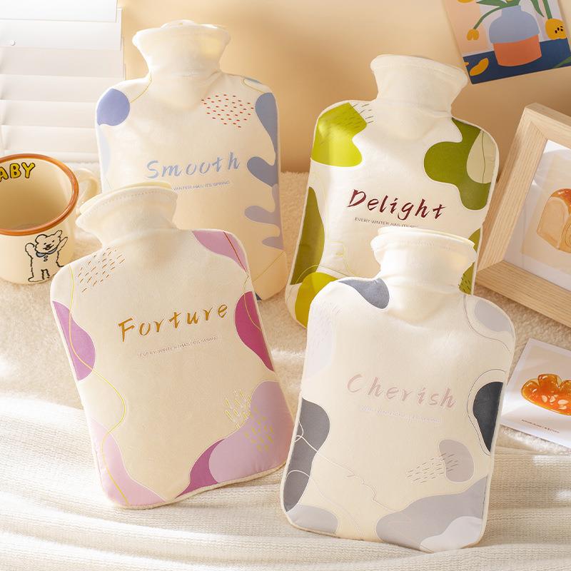 热水袋随身热敷肚子暖水袋 可爱注水暖手袋 学生大小号灌水毛绒布