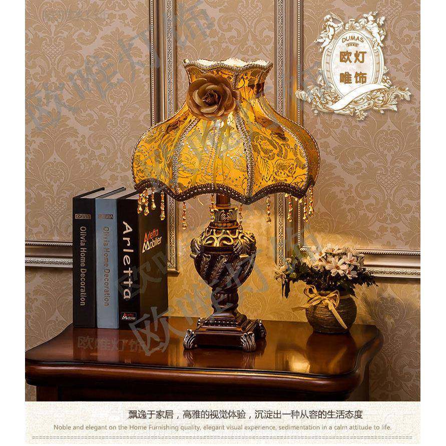 正品欧台尚灯卧室床头灯奢华温田馨式公主园蕾丝创意时结婚庆礼物