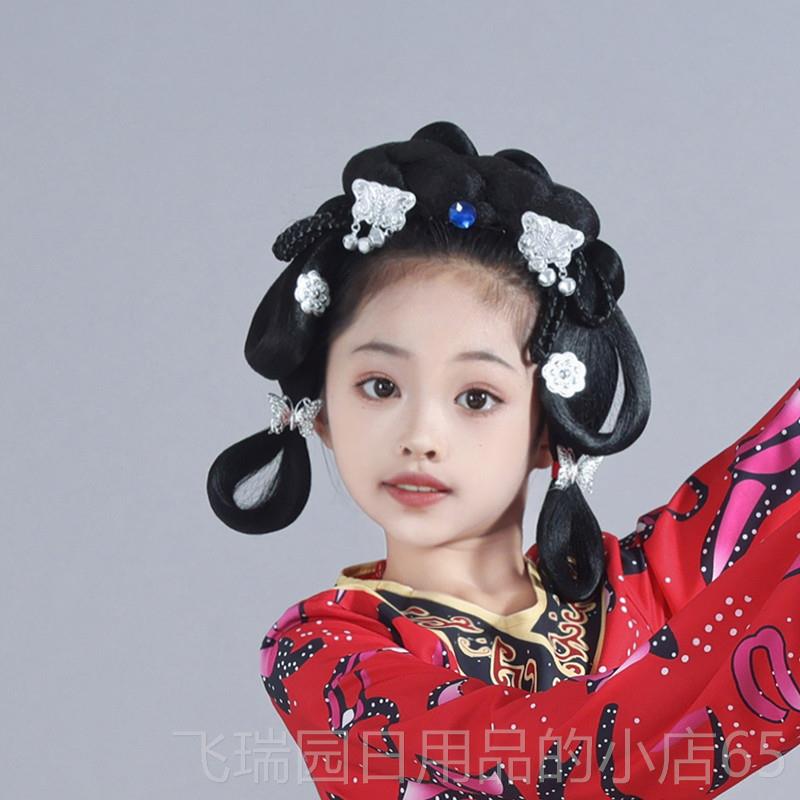 正品儿童优水袖汉唐服舞蹈佣楚表演梦踏鼓舞楚鼓声声演出服图片