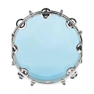 正品 美寸钢贝特手摇铃鼓8寸10自调音双排不拍锈手鼓学生演奏声音