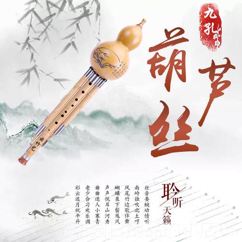 正品金楠竹葫九孔葫芦丝乐器初成人C调降b调专业演奏型学超七孔丝