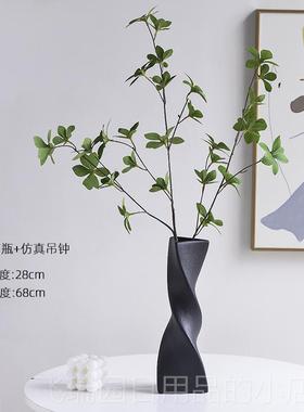 正品采购品休闲陶瓷瓶装饰品，客厅插花，模拟绿色物挂钟，高端W