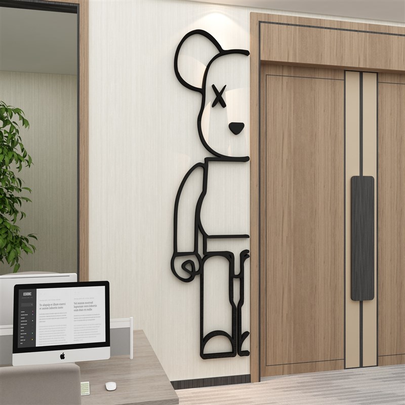 办公室墙面装饰画企业文化墙公司前台背景形象墙贴高级感氛围布置