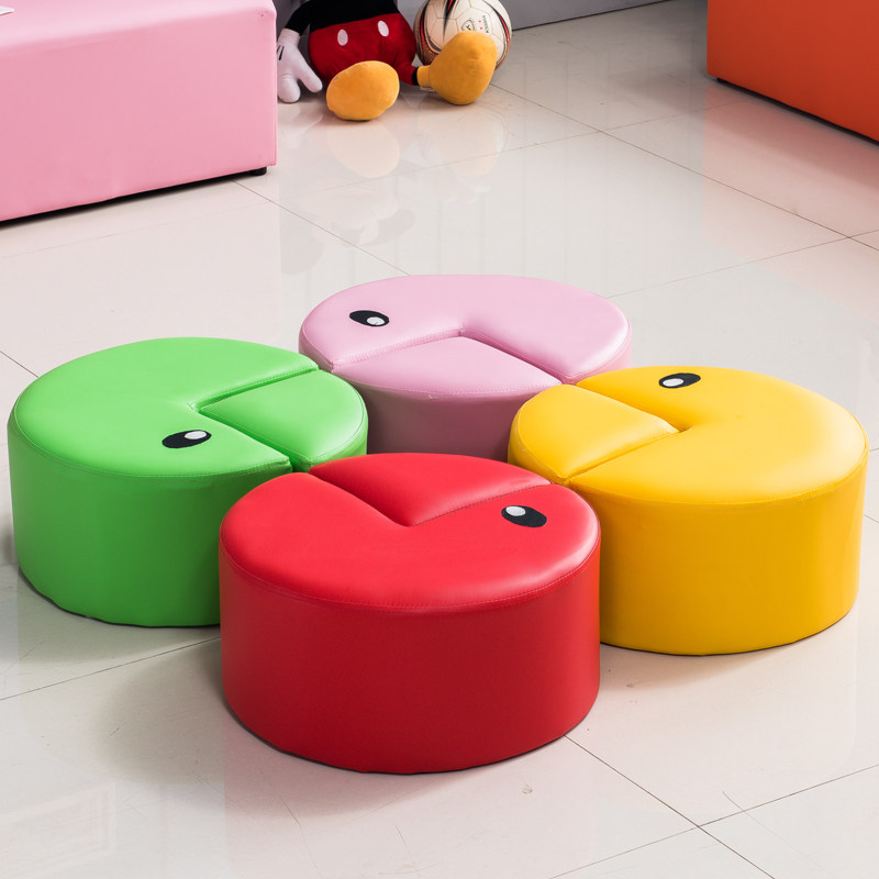 幼儿园儿童早教中心软包贪吃蛇凳创意个性异形组合沙发凳卡通可爱,住宅家具,儿童凳,淘宝优惠券,粉丝福利购,淘宝优惠卷