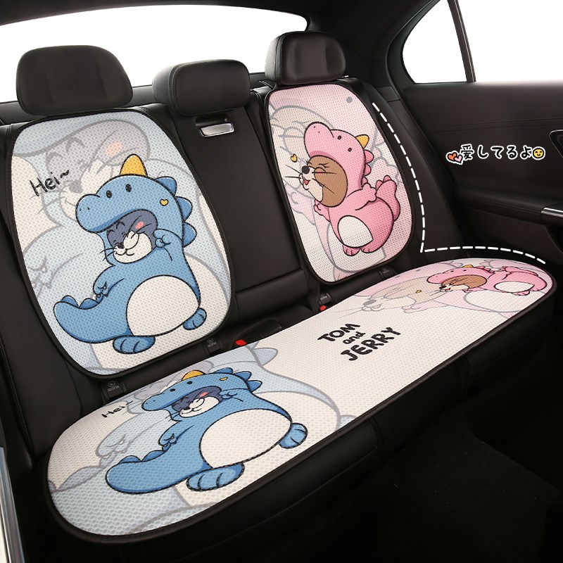 汽车坐垫四季通用座垫卡通可爱女士车内座椅垫半包车载座套冬季