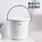 带盖水桶洗澡桶手提可坐塑料家用学生宿舍用钓鱼洗车储水桶盆套装