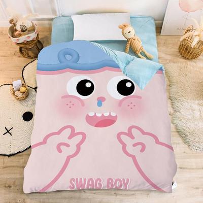 可爱萌嘟冬季保暖加YGS厚水嘟晶绒单被套品男女生宿舍单人学单件