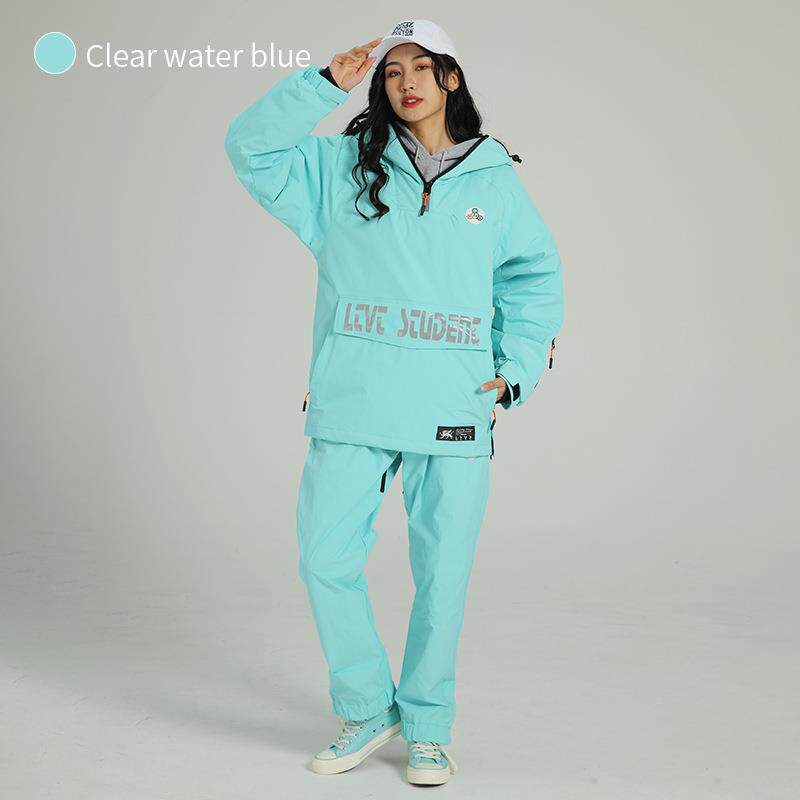 204滑雪场服套装单板女男情雪控侣加厚2保暖冬季防LSED-040风防水