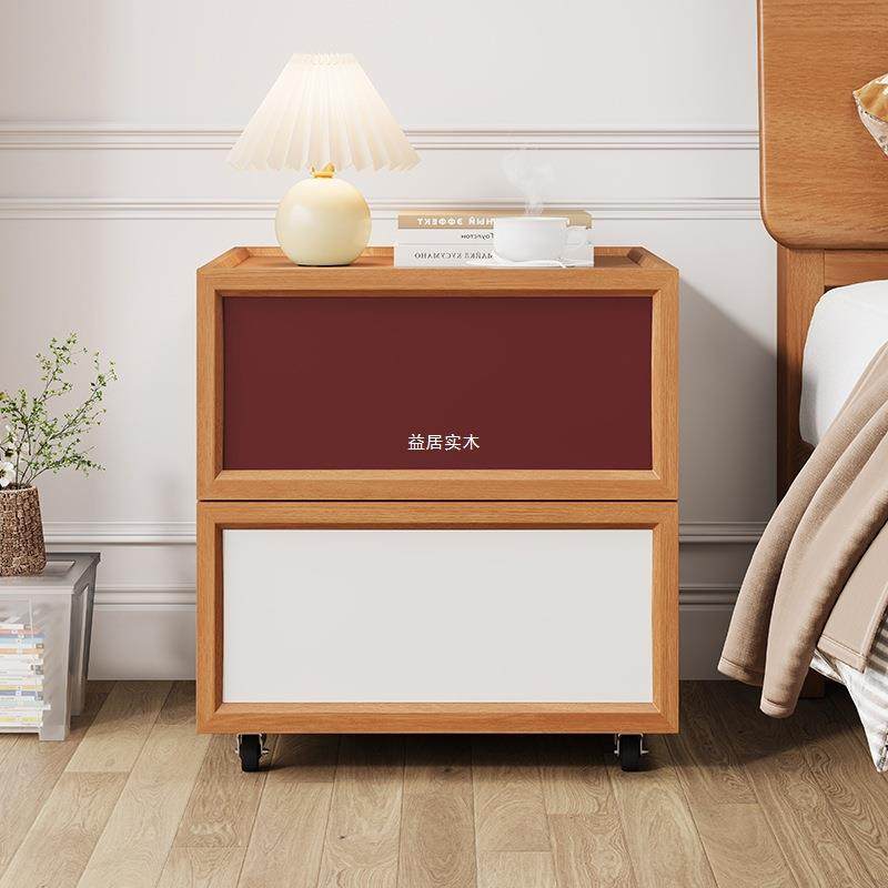 全实木床头可柜中复古色拼色滚轮HKG移动卧室家古用床边头柜储物,鲜花速递/花卉仿真/绿植园艺,其它园艺用品,淘宝优惠券,粉丝福利购,淘宝优惠卷