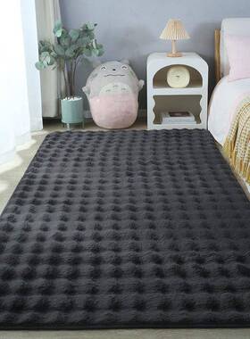 跨境托卡斯飘窗毯地亚马逊爆款卧室床边客地厅纯LAG色毯滑地防地