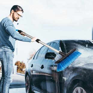 马逊刷热销纺织手亚套头PBH可通铝管组合汽车清洁工水具套装