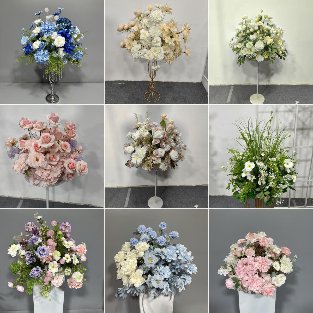 高档婚庆路引仿真餐桌花