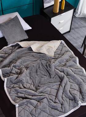 KE绒冬3C秋双加厚两用抱枕毯子面珊瑚汽车靠垫被水晶绒办公室YVD