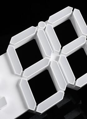 新现代简约挂钟ED立体数字GNP钟客电子钟创意挂钟6L创60厅8