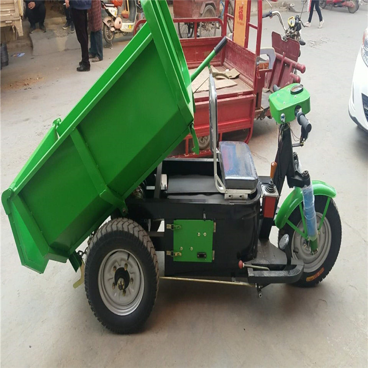 工地小型电动四轮翻斗手推车