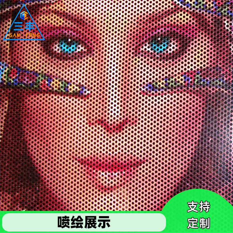 圆点喷绘写真透玻璃膜