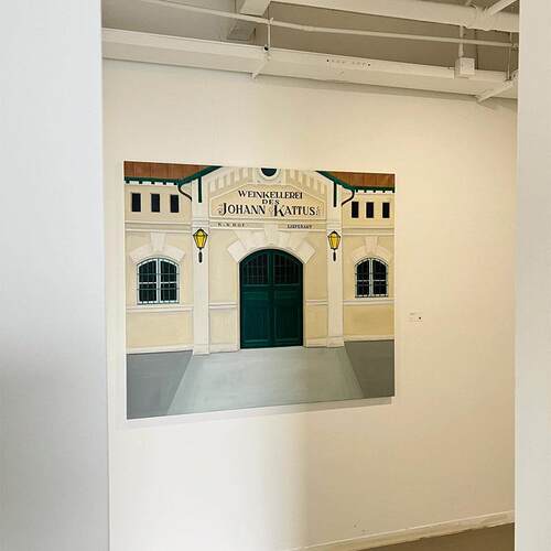 维也的纳呼唤法式调复古色艺术装装饰画gedu202现代艺术大白墙饰