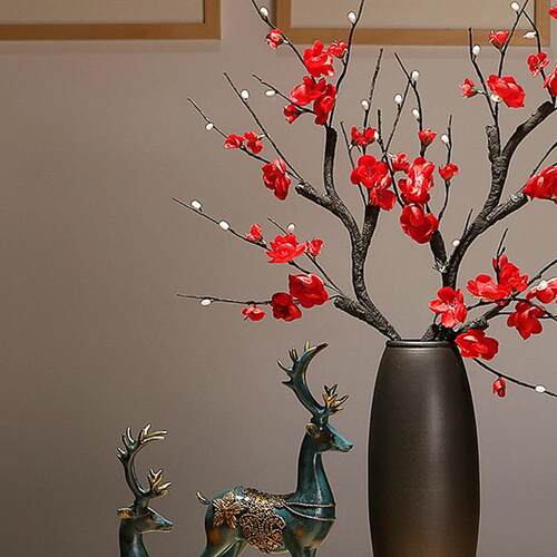 创意欧品式陶瓷花瓶轻装饰干花插约花器手工客厅玄关简现代F96J78