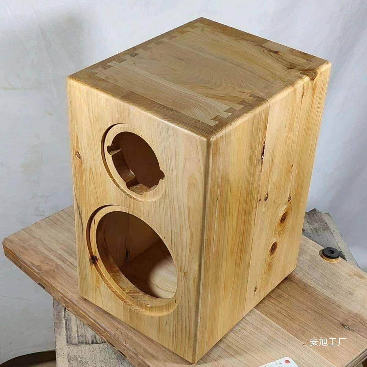 实木音箱空箱5户4寸寸6.5寸8寸低音炮汽车外书架19*25*29无源音响