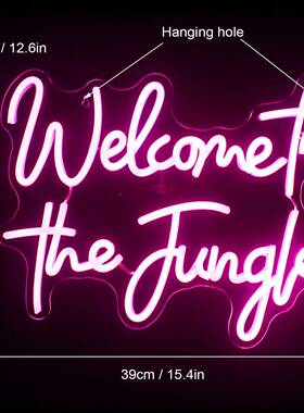 led霓虹灯背板围灯氛透明亚克霓虹摆灯力HVY件节日氛围灯