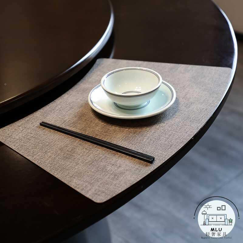 感餐U皮革隔具热垫扇油形中式M防L防圆桌餐桌水垫垫酒店947包邮