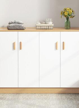 阳台矮储物置物柜防水晒柜子靠WNX墙收纳柜柜经济型飘窗柜杂物防