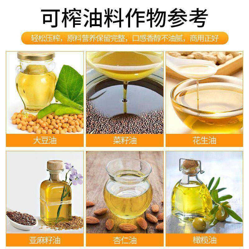 榨油机香商用中大型菜型籽生花油芝麻压榨机多功能RJU家用小型炸