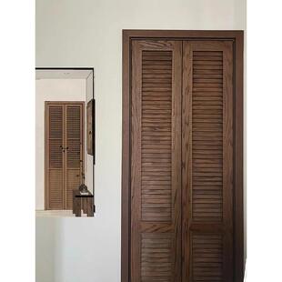 实木百门61661衣叶间门门阳台门隔断门卧室帽推拉折叠门衣柜门客