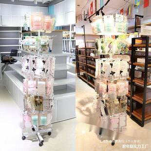 小展示旋桌131面裤头挂摆摊摆地货摊饰品地摊展挂示架件转架袜子