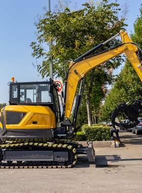 Crawler hydraulic excavator 果园挖树坑抓木挖土机跨境出口挖机