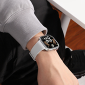 9Pro 表带 适用于Redmi红米手表5 watch6新款 亲肤软硅胶小米手环8Pro 防水弹性腕带高级感同款 耐磨透气简约