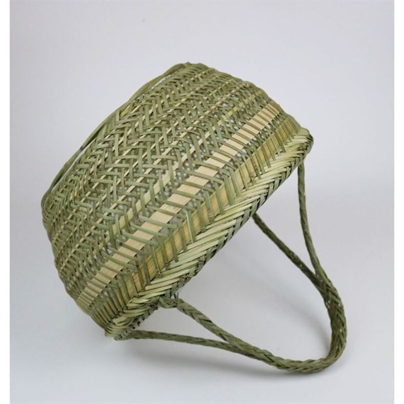 竹篮子手提蓝老式编织篮农村手工水果大号装鸡蛋的买菜用菜篮子圆