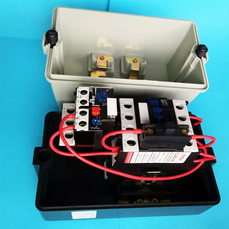 磁力启动器QCX2(LE1)3V7W-7.5KW防水塑料接线盒带运行指示灯