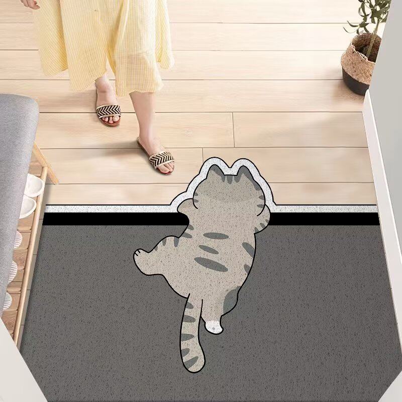 卡通入户门地垫门外进门脚踩垫子大门口家用丝圈门垫可裁剪地毯